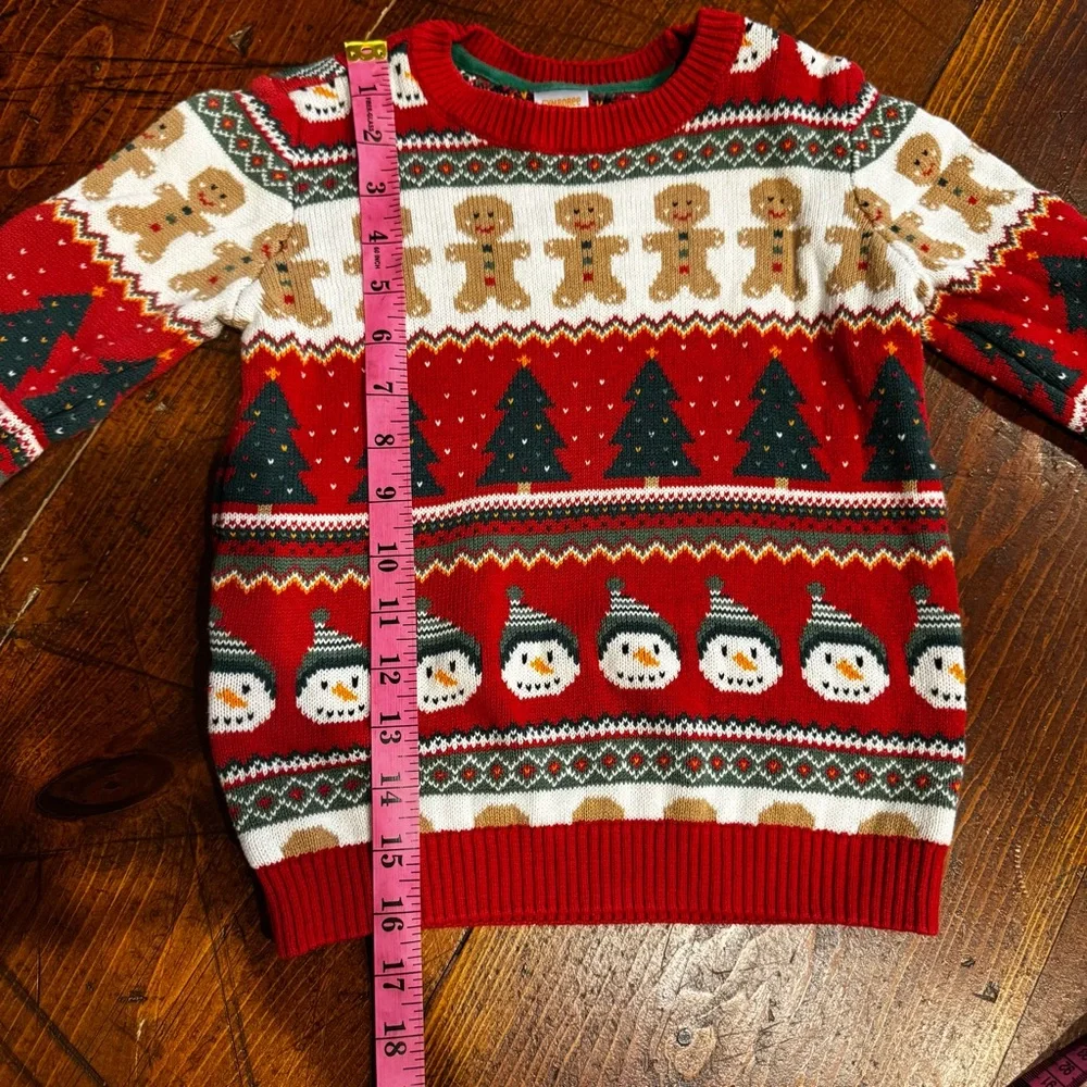 Gymboree Kids Red and‎ Green Holiday Sweater. 5T